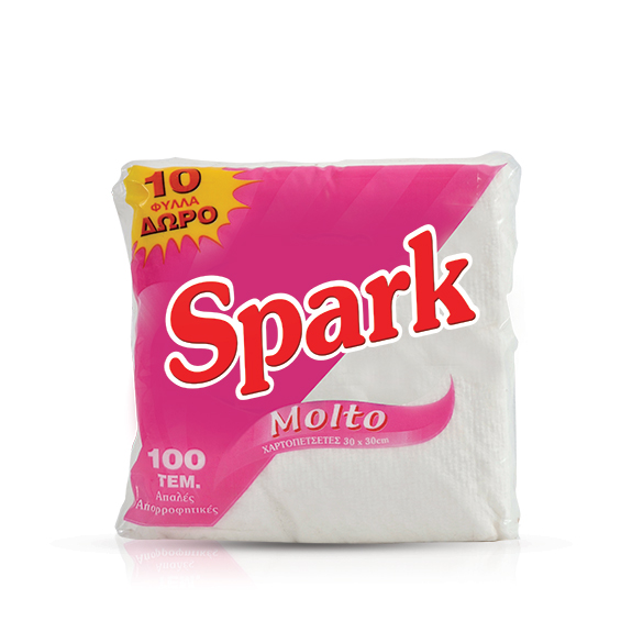 SPARK χαρτοπετσέτες MOLTO 30x30