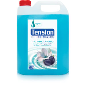 TENSION PRIMAVERA υγρό κρεμοσάπουνο με γλυκερίνη εκχύλισμα λουλουδιών και ying yang